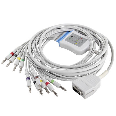 Mortara Burdick EKG Cable E350I EK10 Eclipse LE Elite II 012-0700-00 10 Lead EKG Cable And Leadwires IEC Banana 4.0