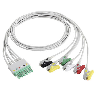 S-iemens Draeger Drager MP03405 ECG Lead Wires 6 Lead Cable Grabber M300 Infinity M540 MultiMed Plus IEC Clip