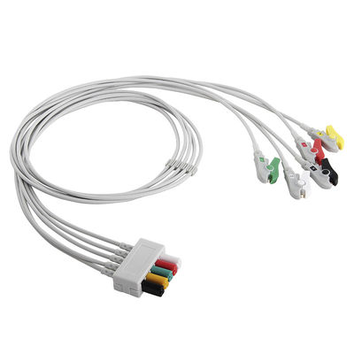 Mindray Datascope ECG Leadwires 0012-00-1514-03 5 Lead Grabber Clip ECG Lead Wire