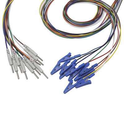 Din 2.0 plug Grabber EEG Cap Alligator Crocodile Clip Electrodes Plated gold EEG EMG Leadwires Electrode