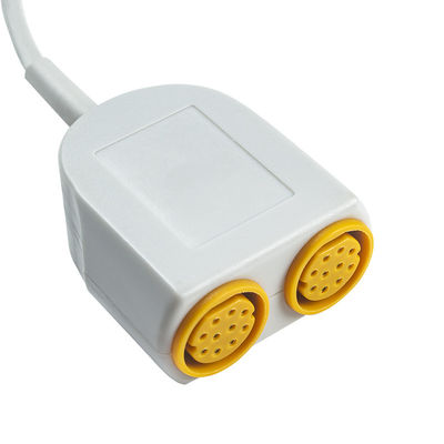 Siemens Drager 5588095 Compatible Dual IBP Adapter Cable 10 pin to 7 pin IBP Extension Converter cable