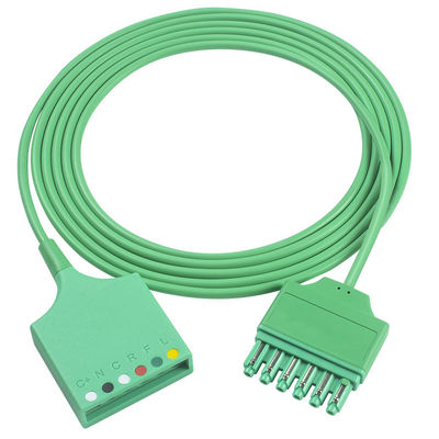 Siemens Draeger MS16256 6Lead ECG Trunk Adapter Cable Drager ECG Extension Trunk Cable Single Pin Connector