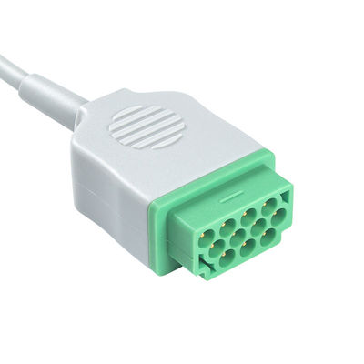 GE Marquette 2021141-002 2001292-001 ECG Cables and Leadwires 3 Lead IEC snap 11pin Connector ECG Cable