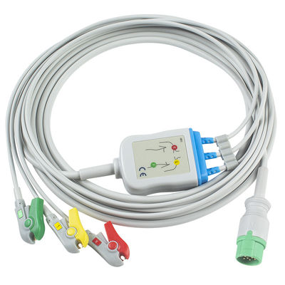 Biolight BLT ECG Cable and Leadwires 3Lead IEC Clip 12Pin Connector ECG Cable