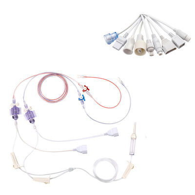 PVB PB Dual Double Type Disposable Invasive Blood Pressure Transducer For IBP Adapter Cable