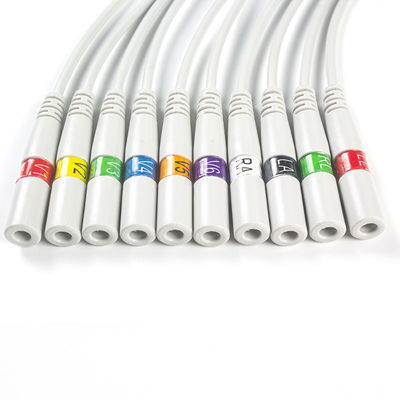 ECG Parts Banana To Snap ECG Adapter Pigtail Adapters 9281-002-50 4mm ECG Electrode Connector