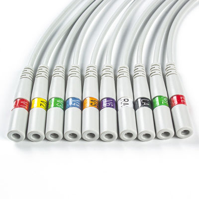 ECG Parts Banana To Snap ECG Adapter Pigtail Adapters 9281-002-50 4mm ECG Electrode Connector