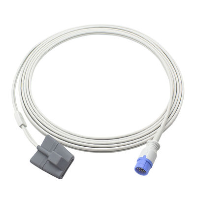 Schiller Truscope SpO2 Sensor Classic Mini II III Digital 12Pin Adult Soft tip SpO2 Probe Cable