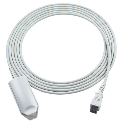 Konica Minolta Reusable Pulse Oximeter Sensor Square 6 Pin Pulsox-300 Pulsox-300i 1m Short