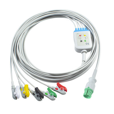 Promed PM-12 PM-12C PM-12D ECG Cables and Leadwires 14pin Connector ECG Cable 3 Lead IEC snap