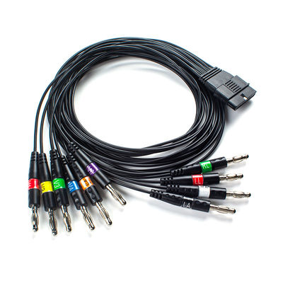 10 Wire EKG Patient Cable Banana Plug AHA For FT-1 Code 2.400331 For S-Chiller