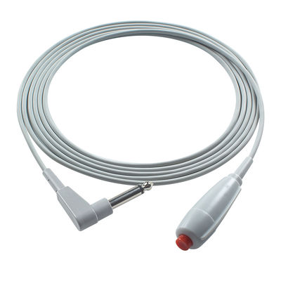 6.3mm Nurse Call Cord Red Push Button Cable For Nurse Station Nurse Call Pendant