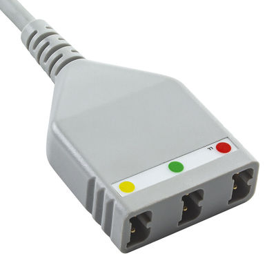 AAMI 6Pin ECG Trunk Cable Edan LL Style 3lead Cable 1.30M