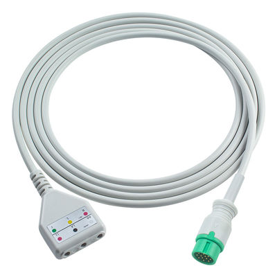 Comen ECG trunk cable DDstyle 3lead Leadwires Cable 1.30M