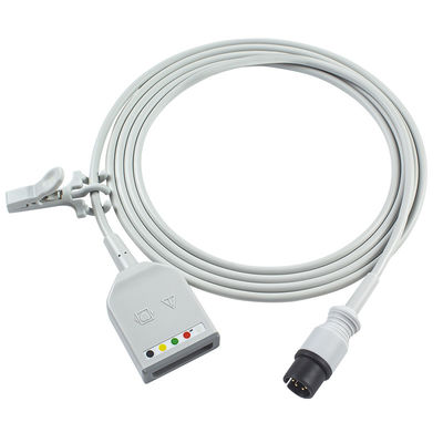 Mindray Datascope AAMI 6Pin Connector 5Lead ECG Trunk Adapter Cable 0010-30-12377 EV 6102 ECG Extension Cable Euro Style