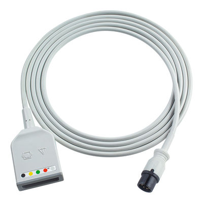 Mindray Datascope AAMI 6Pin Connector 5Lead ECG Trunk Adapter Cable 0010-30-12377 EV 6102 ECG Extension Cable Euro Style