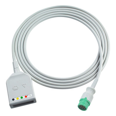 Fukuda Denshi 12Pin 5Lead ECG Trunk Adapter Cable Dynascope DS-7100 ECG Extension Cable Euro Style