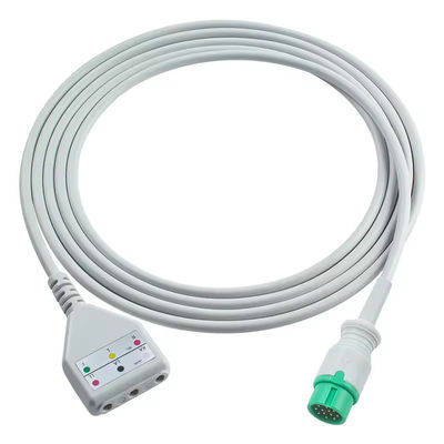 Comen 12Pin ECG Trunk Cable Comen Euro Style 3lead Cable 1.30M