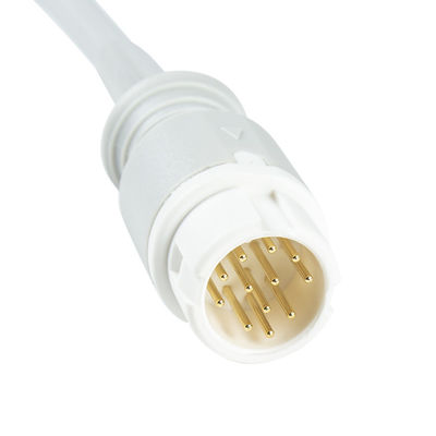 PH 12Pin ECG Trunk Cable Phil-ips Din Style 3lead Cable 1.30M