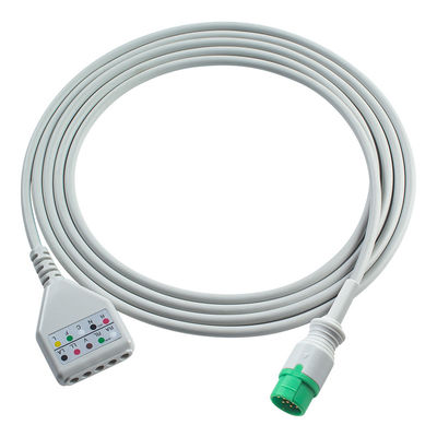 Biolight 12pin ECG Trunk Adapter Cable ECG Cable Din Style M7000 M8000A M8500 M9500 ECG Extension cables