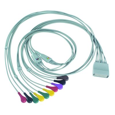 Compatible for PH Telemetry Holter ECG 10Lead ECG Cable Holter IEC Snap