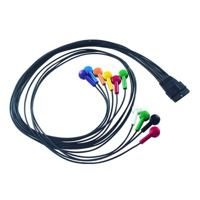 IEC/AHA Color Coding Schiller MS-12 Blue Compatible ECG Patient Cable for FT-1 2.400331
