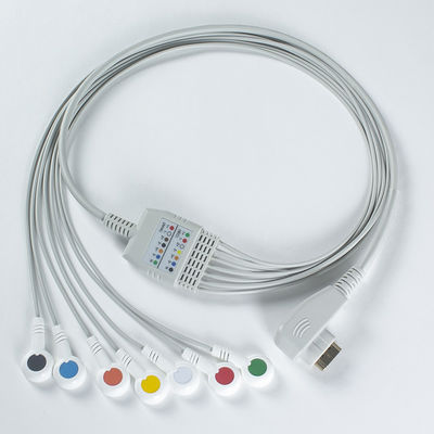 ECG Cable for DMS 300-3A , ECG 7 Lead Holter DMS Cable ECG DMS Holter