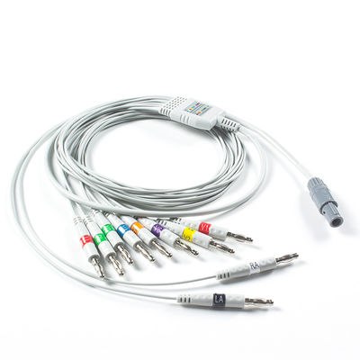 Compatible for Welch Allyn EKG Cable AHA Banana for PCR 100 Resting ECG, SE-PRO-600 Cardioperfect Pro Recorder