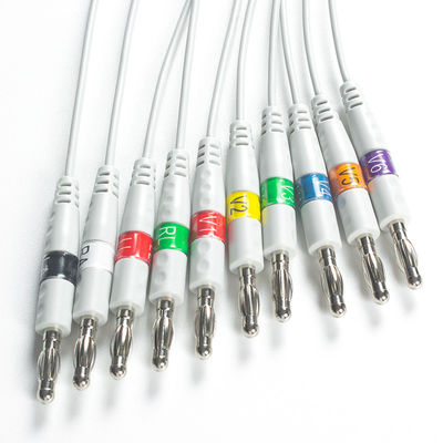 Compatible for Welch Allyn EKG Cable AHA Banana for PCR 100 Resting ECG, SE-PRO-600 Cardioperfect Pro Recorder