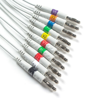 Compatible for Welch Allyn EKG Cable AHA Banana for PCR 100 Resting ECG, SE-PRO-600 Cardioperfect Pro Recorder