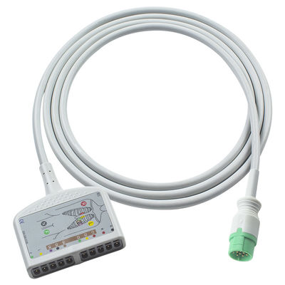 Compatible for Mindray BeneHeart D6 ECG Trunk Cable ECG for Mindray Defibrillator IEC