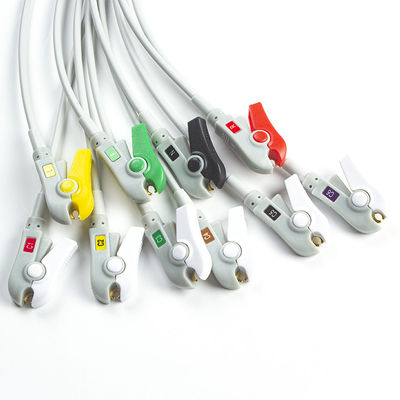 Compatible Mindray BeneHeart D6 Defibrillator 10Lead EKG Leadwires IEC Grabber