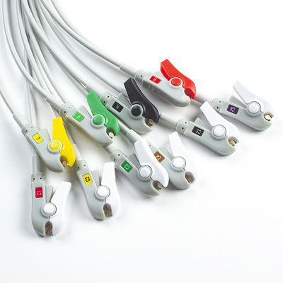 Compatible Mindray BeneHeart D6 Defibrillator 10Lead EKG Leadwires IEC Grabber