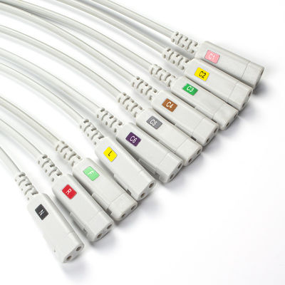 Conmed EKG Lead Compatible with Latex-free 10Lead ECG Diagnostic Cable IEC Grabber