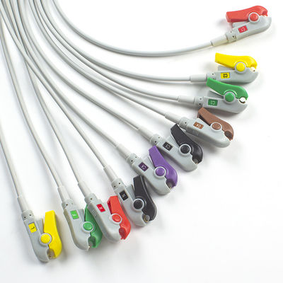 Conmed EKG Lead Compatible with Latex-free 10Lead ECG Diagnostic Cable IEC Grabber
