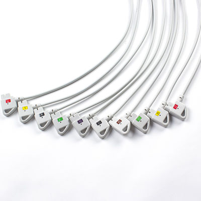Compatible P-hilips Trim 10Lead ECG Cable IEC Snap for PageWriter Trim I, PageWriter Trim II