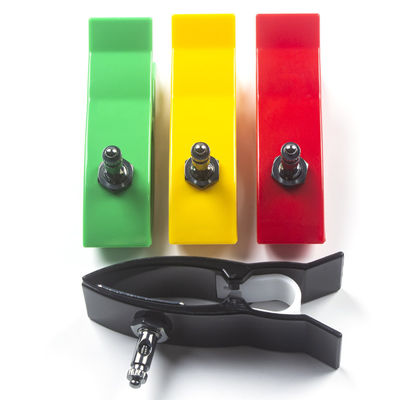 Pediatric Multiple Color Limb Clamp Adapters with Snap End Connector and Ag/Cl Plating