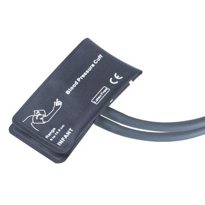 Infant NIBP Cuff Bladderless Double Tube 9-14.8cm Nylon Cuff