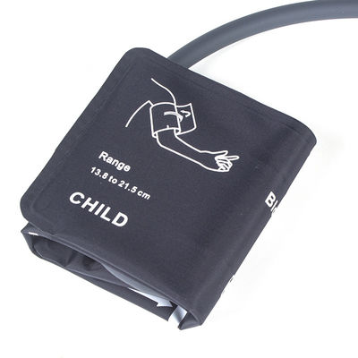 Hose Color Gray Pediatric NIBP Cuff 13.8-21.5cm Nylon Cuff Bladderless Single Tube