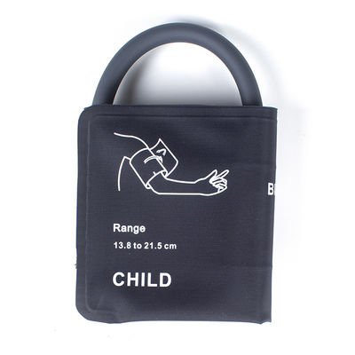 Hose Color Gray Pediatric NIBP Cuff 13.8-21.5cm Nylon Cuff Bladderless Single Tube