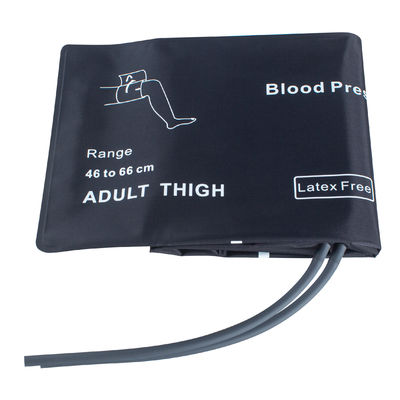 Thigh Extra Large Adult NIBP Cuff Bladderless Double Tube 46-66cm Nylon Cuff