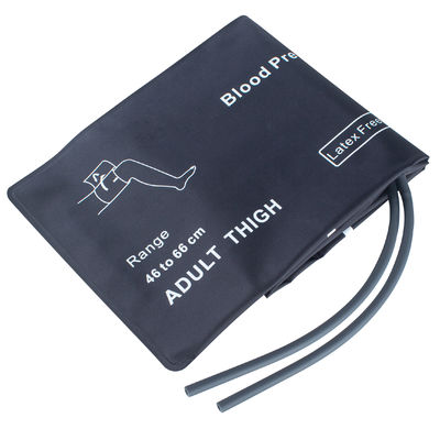 Thigh Extra Large Adult NIBP Cuff Bladderless Double Tube 46-66cm Nylon Cuff