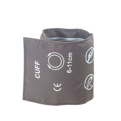 Bag Packaging Neonate NIBP Cuff Single Tube 6-11cm TPU Cuff Brown