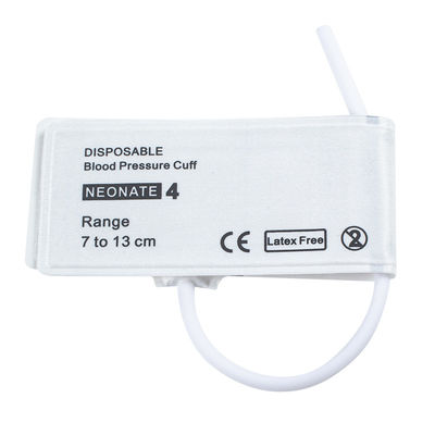 Single Tube Size 4 Disposable Neonate NIBP Cuff 7-13cm for Medical