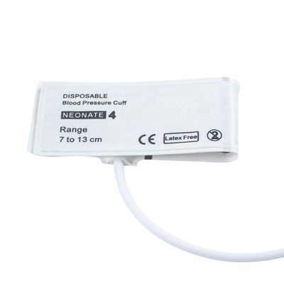 Single Tube Size 4 Disposable Neonate NIBP Cuff 7-13cm for Medical