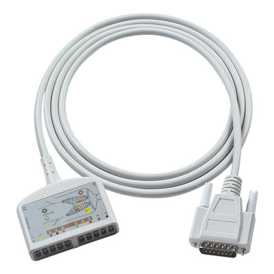 Compatible Nihon Kohden ECG Diagnostic EKG Cable 10Lead for Cardiofax C, Cardiofax GEM 9020K, Cardiofax M