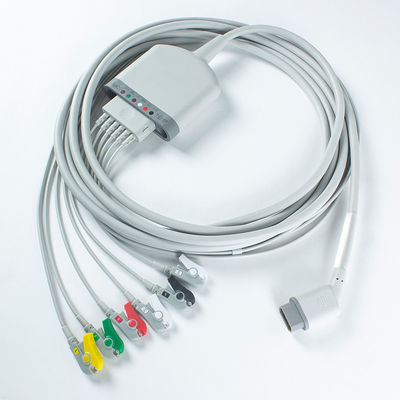 Compatible for Drager Multimed 6Lead ECG Patient Cable 3.5M TPU Material