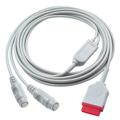 3.5M GE IBP Adapter Cable to Double P-hilips Connector for Medical Diagnosis Equipment