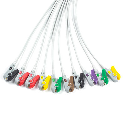 Durable 10Lead ECG Cable IEC Grabber without Connector for Medical Devices