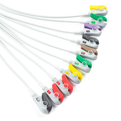 Durable 10Lead ECG Cable IEC Grabber without Connector for Medical Devices